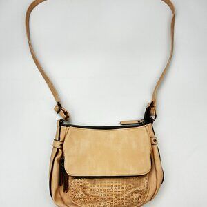 Peach Blush Unbranded Shoulder Purse Crossbody Cutout Detail Soft Medium READ